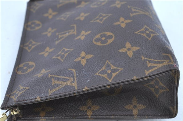 Auth LOUIS VUITTON Monogram Poche Toilette 19 Cosmetics Pouch M47544 Junk H8013