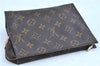 Auth LOUIS VUITTON Monogram Poche Toilette 19 Cosmetics Pouch M47544 Junk H8013