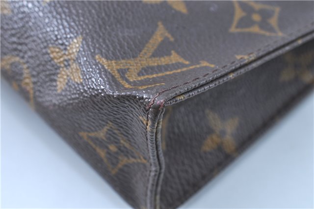 Auth LOUIS VUITTON Monogram Poche Toilette 19 Cosmetics Pouch M47544 Junk H8013