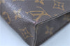 Auth LOUIS VUITTON Monogram Poche Toilette 19 Cosmetics Pouch M47544 Junk H8013