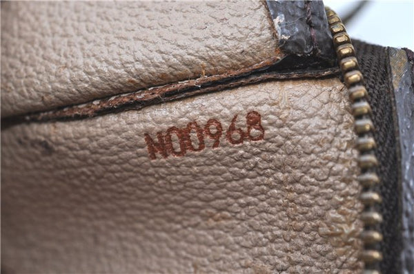 Auth LOUIS VUITTON Monogram Poche Toilette 19 Cosmetics Pouch M47544 Junk H8013