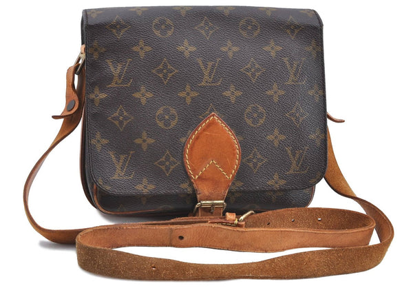 Auth LOUIS VUITTON Monogram Cartouchiere PM Shoulder Cross Bag M51254 LV H8019