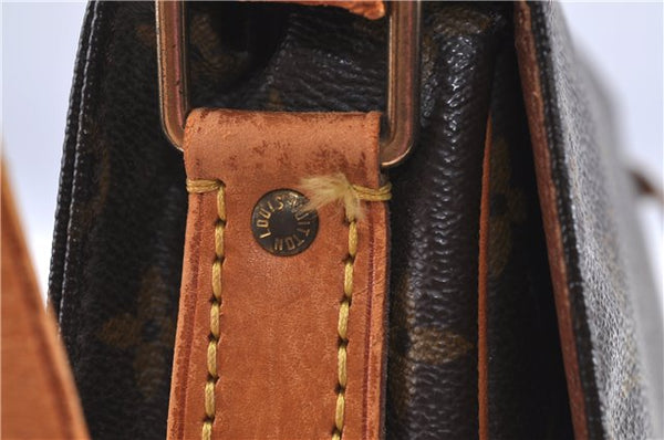 Auth LOUIS VUITTON Monogram Cartouchiere PM Shoulder Cross Bag M51254 LV H8019