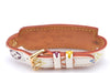 Auth LOUIS VUITTON Monogram Multicolor Bracelet Porto Adrdess M92594 White H8026