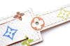Auth LOUIS VUITTON Monogram Multicolor Bracelet Porto Adrdess M92594 White H8026