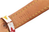 Auth LOUIS VUITTON Monogram Multicolor Bracelet Porto Adrdess M92594 White H8026