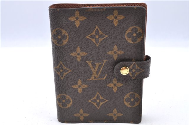 Authentic LOUIS VUITTON Monogram Agenda PM Day Planner Cover R20005 LV H8031