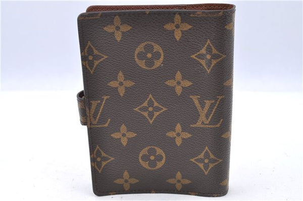 Authentic LOUIS VUITTON Monogram Agenda PM Day Planner Cover R20005 LV H8031