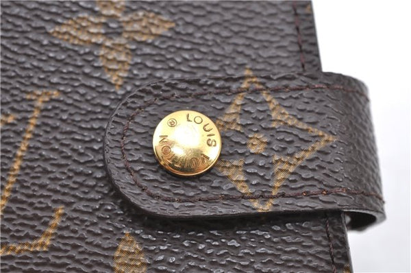 Authentic LOUIS VUITTON Monogram Agenda PM Day Planner Cover R20005 LV H8031