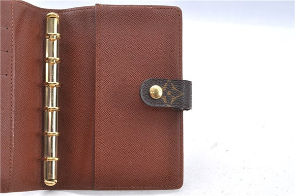 Authentic LOUIS VUITTON Monogram Agenda PM Day Planner Cover R20005 LV H8031