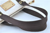 Authentic LOUIS VUITTON Antigua Cabas MM Tote Bag White Brown M40036 LV H8041