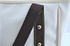 Authentic LOUIS VUITTON Antigua Cabas MM Tote Bag White Brown M40036 LV H8041