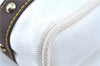 Authentic LOUIS VUITTON Antigua Cabas MM Tote Bag White Brown M40036 LV H8041
