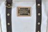 Authentic LOUIS VUITTON Antigua Cabas MM Tote Bag White Brown M40036 LV H8041