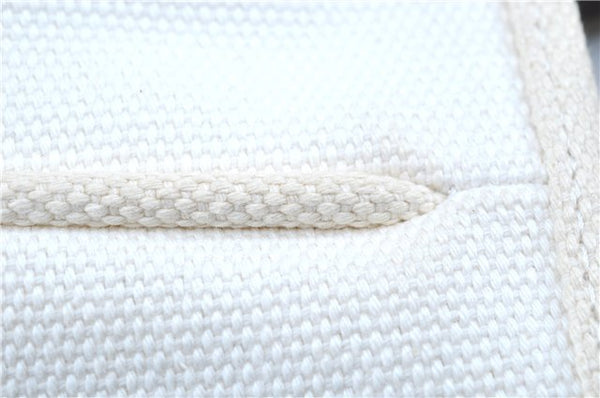 Authentic LOUIS VUITTON Antigua Cabas MM Tote Bag White Brown M40036 LV H8041