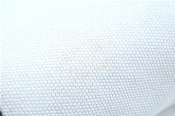 Authentic LOUIS VUITTON Antigua Cabas MM Tote Bag White Brown M40036 LV H8041