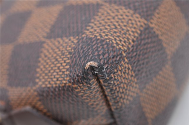 Authentic LOUIS VUITTON Damier Pochette Cosmetic Pouch N47516 LV H8043