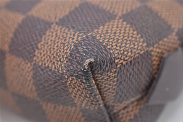 Authentic LOUIS VUITTON Damier Pochette Cosmetic Pouch N47516 LV H8043