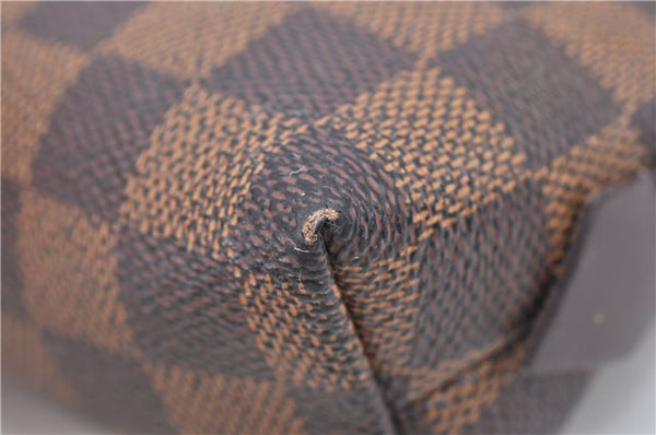 Authentic LOUIS VUITTON Damier Pochette Cosmetic Pouch N47516 LV H8043