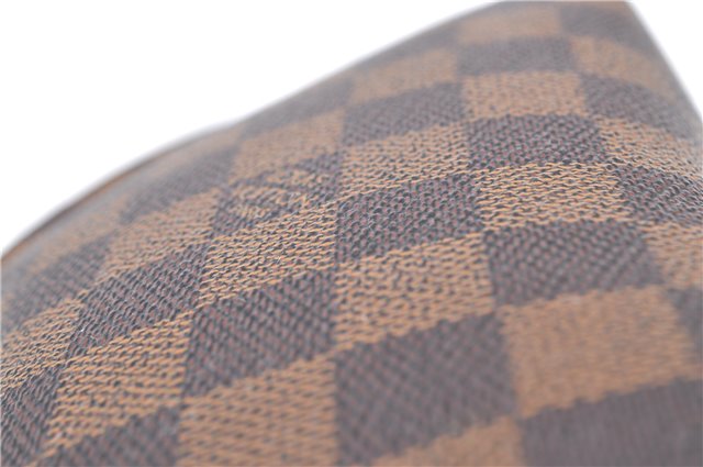 Authentic LOUIS VUITTON Damier Pochette Cosmetic Pouch N47516 LV H8043