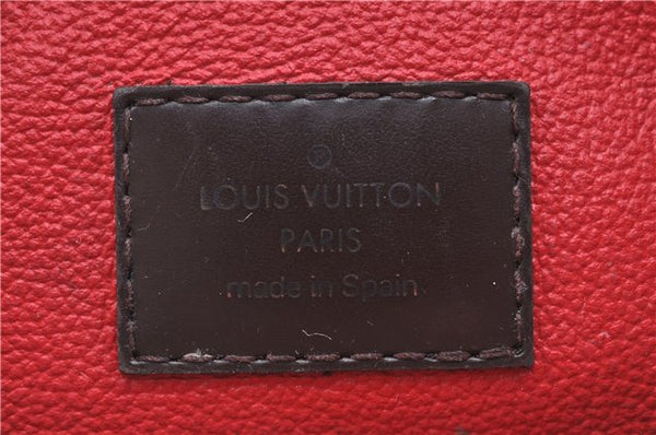 Authentic LOUIS VUITTON Damier Pochette Cosmetic Pouch N47516 LV H8043