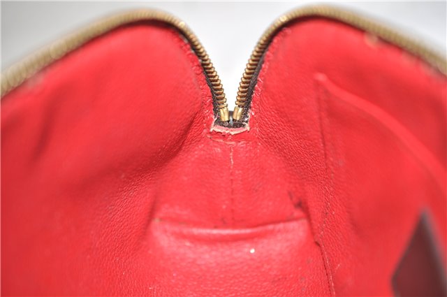 Authentic LOUIS VUITTON Damier Pochette Cosmetic Pouch N47516 LV H8043