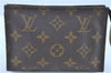 Auth LOUIS VUITTON Monogram Poche Toilette 15 Cosmetics Pouch M47546 LV H8045