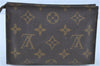 Auth LOUIS VUITTON Monogram Poche Toilette 15 Cosmetics Pouch M47546 LV H8045