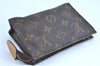 Auth LOUIS VUITTON Monogram Poche Toilette 15 Cosmetics Pouch M47546 LV H8045