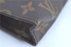 Auth LOUIS VUITTON Monogram Poche Toilette 15 Cosmetics Pouch M47546 LV H8045
