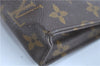 Auth LOUIS VUITTON Monogram Poche Toilette 15 Cosmetics Pouch M47546 LV H8045