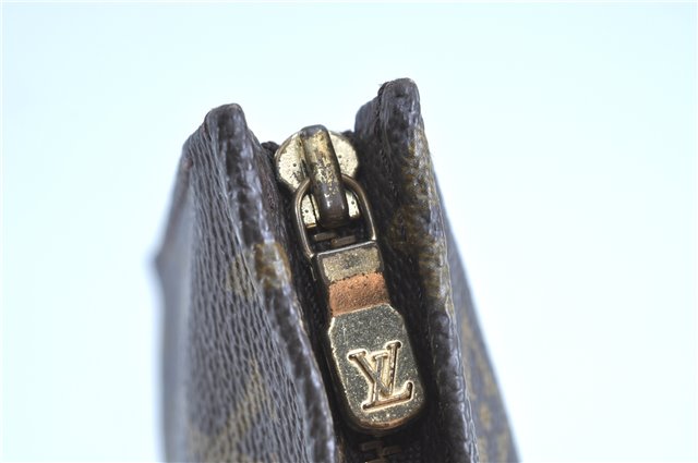 Auth LOUIS VUITTON Monogram Poche Toilette 15 Cosmetics Pouch M47546 LV H8045