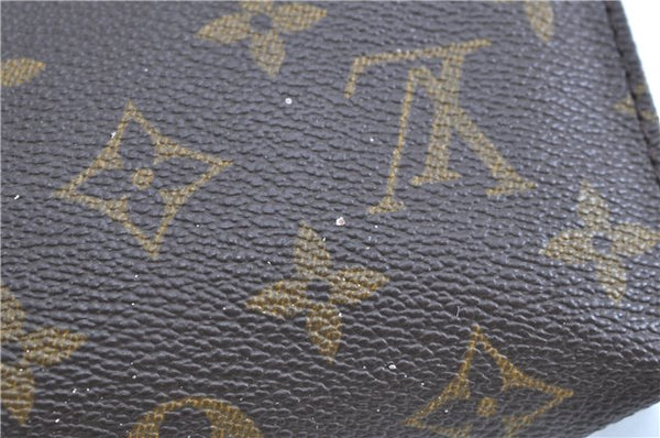Auth LOUIS VUITTON Monogram Poche Toilette 15 Cosmetics Pouch M47546 LV H8045