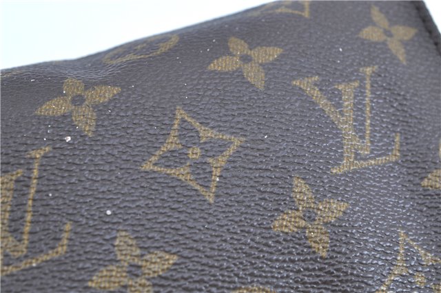 Auth LOUIS VUITTON Monogram Poche Toilette 15 Cosmetics Pouch M47546 LV H8045