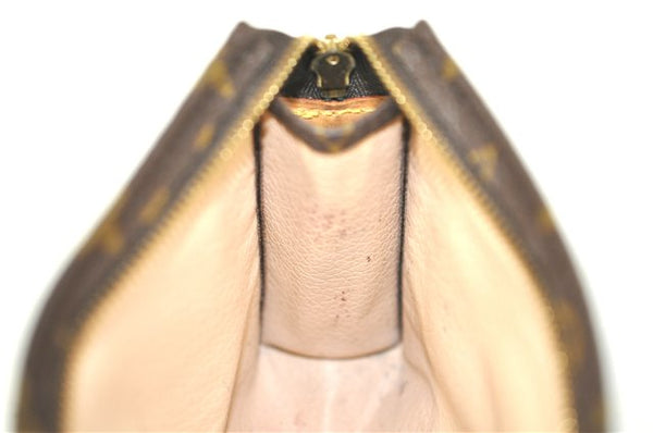 Auth LOUIS VUITTON Monogram Poche Toilette 15 Cosmetics Pouch M47546 LV H8045