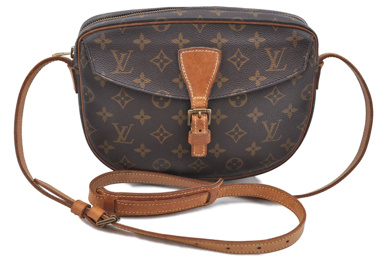 Auth LOUIS VUITTON Monogram Jeune Fille MM Shoulder Cross Bag M51226 LV H8047