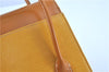 Authentic Burberrys Vintage Leather Hand Bag Yellow H8056