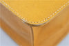 Authentic Burberrys Vintage Leather Hand Bag Yellow H8056