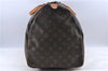 Authentic LOUIS VUITTON Monogram Keepall 55 Boston Bag M41424 LV H8069