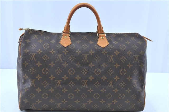 Authentic LOUIS VUITTON Monogram Speedy 40 Hand Bag M41522 LV H8072