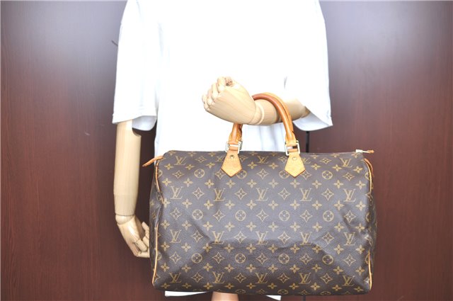 Authentic LOUIS VUITTON Monogram Speedy 40 Hand Bag M41522 LV H8072