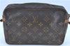 Auth LOUIS VUITTON Monogram Compiegne 23 Clutch Hand Bag M51847 Junk H8075