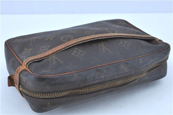 Auth LOUIS VUITTON Monogram Compiegne 23 Clutch Hand Bag M51847 Junk H8075