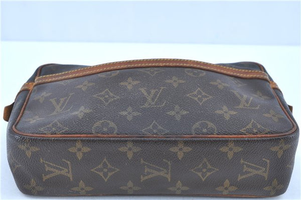 Auth LOUIS VUITTON Monogram Compiegne 23 Clutch Hand Bag M51847 Junk H8075
