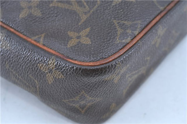 Auth LOUIS VUITTON Monogram Compiegne 23 Clutch Hand Bag M51847 Junk H8075