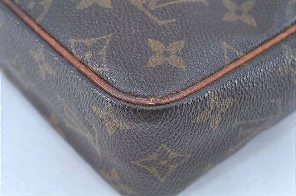 Auth LOUIS VUITTON Monogram Compiegne 23 Clutch Hand Bag M51847 Junk H8075