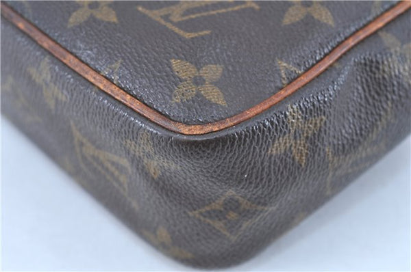 Auth LOUIS VUITTON Monogram Compiegne 23 Clutch Hand Bag M51847 Junk H8075