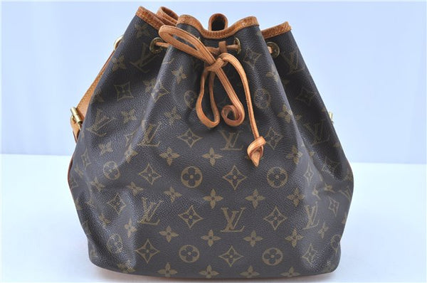 Authentic LOUIS VUITTON Monogram Petit Noe Shoulder Bag M42226 LV H8078