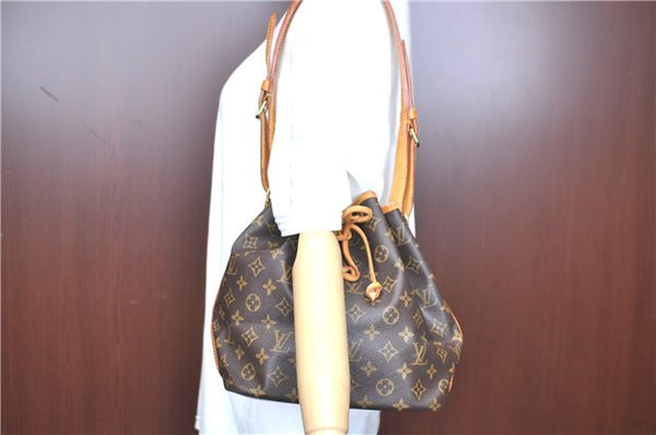 Authentic LOUIS VUITTON Monogram Petit Noe Shoulder Bag M42226 LV H8078