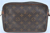 Authentic LOUIS VUITTON Monogram Compiegne 23 Clutch Hand Bag M51847 LV H8089